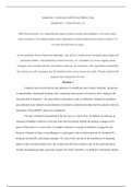 Assignment 1 Analyzing Good Grocery Bakery Cases  Assignment 1 Analyzing Good Grocery Bakery Cases  Assignment 1: Good Grocers, Inc  After Good Grocers, Inc. expanded its organic produce section and adopted a œbuy local policy, sales increased. The Virgi