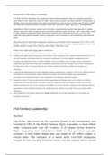 Assignment 2 21st Century Leadership  Assignment 2 21st Century Leadership     The 20th and 21st centuries have produced many business leaders, such as corporate giants like Jack Welch of GE, Daymond John of FUBU, Steve Jobs of Apple, and Herb Kelleher of