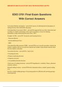 EDCI 3701 Final Exam Questions With Correct Answers