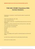 FAD 4451 EXAM 2 Questions With Correct Answers