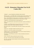 GACE - Elementary Education Test I & II Combo (501)