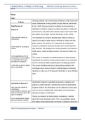 Week 5 Assignment: Clarifying Research  Worksheet