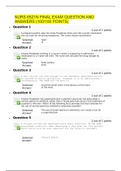 NURS 6521N FINAL EXAM QUESTION AND ANSWERS (100/100 POINTS)