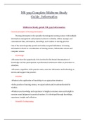 NR 599 Complete Midterm Study Guide_Informatics {2021} | NR599 Complete Midterm Study Guide_Informatics A+ | School Graded