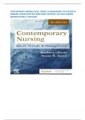 CONTEMPORARY NURSING ISSUES, TRENDS, & MANAGEMENT 9TH EDITION BY BARBARA, SUSAN JACOB TEST BANK GUIDE |CHAPTER 1-28| WITH VERIFIED ANSWERS RATED A+|2024/2025 