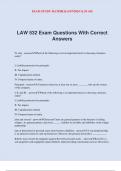 LAW 532 Exam Questions With Correct Answers