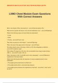 LXMO Chest Module Exam Questions With Correct Answers