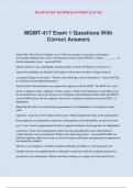 MGMT CH 12 SB Exam Questions With Correct Answers.