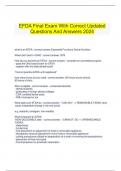  EFDA Final Exam With Correct updated Questions And Answers 2024