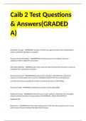 Caib 2 Test Questions & Answers(GRADED A)