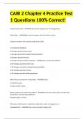 CAIB 2 Chapter 4 Practice Test 1 Questions 100% Correct!