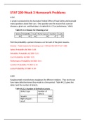 STAT 200 Week 3 Homework Problems,100% CORRECT