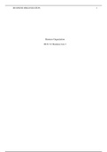 BUS 311 Week 4 Assignment.docx    Business Organization  BUS 311 Business Law I    Business Organization  There are several business entity structures to choose from, such as Sole proprietorship, Partnership, Limited liability company (LLC), and Corporati