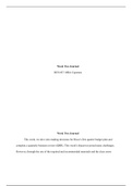 BUS687 WK2 Journal.docx    Week Two Journal  BUS 687: MBA Capstone  Week Two Journal  This week, we dove into making decisions for Hisco's first quarter budget plan and complete a quarterly business review (QBR). This week's objectives posed many ch