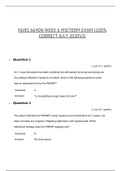 NURS 6640N WEEK 6 MIDTERM EXAM (100% CORRECT JULY 2020V2)