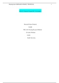 NSG 6101 Research Proposal WK 10 final paper. | GRADED A