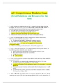 ATI PREDICTOR EXAM GUIDE 2021>CHAMBERLAIN COLLEGE OF NURSING 