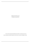 PSY331 Week 4 Assignment CH.docx    Applying Learning Theory to Life  Psychology of Learning PSY331  In the early 1930s, learning theoristsdrilled down their beliefs to conclusions like cats learn to kill mice as opposed to the behavior being innate, all 