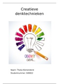 Creatieve denktechnieken periode 1 jaar 1 Communicatie