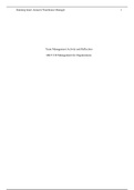 MGT 330 Week 4 Assignment.docx    Team Management Activity and Reflection  MGT 330 Management for Organizations    Team Management Activity and Reflection  I have been working for Amazon the past two years as a packer, I have grown in my position. I compl