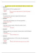 BSC 2346 HUMAN ANATOMY AND PHYSIOLOGY MODULE 8 VERSION 1 QUIZ / BSC2346 HUMAN ANATOMY AND PHYSIOLOGY MODULE 8 VERSION 1 QUIZ (NEW) | VERIFIED ANSWERS, 100 % CORRECT | RASMUSSEN COLLEGE 