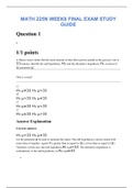 MATH 225N WEEK8 FINAL EXAM STUDY GUIDE