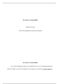 wk5 final.docx    The Journey to Sustainability  Ashford University  Sci 207 Our Dependance Upon the Environment  The Journey to Sustainability  As we travel through time strap on your seatbelt, here we go! As wehead into the future what do we think we wi