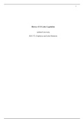 Week 4 Paper Final.docx    History of US Labor Legislation  Ashford University  BUS 372: Employee and Labor Relations    History of US Labor Legislation  During the 1800s Industrial Revolution workers often worked long hours for very little pay and in som