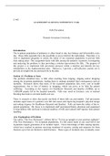 C493  Leadership Learning Experience Task1.doc    C-493  LEADERSHIP LEARNING EXPERIENCE TASK  Falls Prevention  Western Governors University    Introduction   The in-patient population of pediatrics is often found to trip, lose balance and fall possibly e