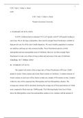 C207 Task 2.docx  C207  C207, Task 2: Urban vs. Rural   Western Governors University  A: SUMMARY OF SITUATION:   In 2019, California had an estimated 39,512,223 people, with 837,284 people residing in rural areas. Due to the large communities, there must 