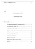 Ethical Leadership C206 Task 2.docx  C206  Ethical Leadership C206 Task 2  Western Governors University  Table of Contents  A1. Corporate Social Responsibility & Stakeholder Overview3  A2. CSR Analysis For Paradigm Toys3  B1. Importance Of Ethical Culture