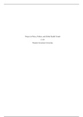 Document9  1 .docx    Project in Policy, Politics, and Global Health Trends  C159  Western Governors University  Policy, Politics, and Global Health Trends  A1. Public Policy Issue  Having a minimum nurse-to-patient staffing requirement in acute care hosp