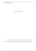 C228 Task 2Revision.docx        Task 2  Western Governors University  The Ebola Virus Disease (EVD) is a communicable disease that has indeed resulted in an outbreak across international borders.  Signs and symptoms of EVD are similar to those of the flu: