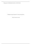 C155 Assessme.docx    Pathopharmacological Foundations for Advanced Nursing Practice  Western Governors University    Pathopharmacological Foundations for Advanced Nursing Practice  Investigated Disease Process  Asthma is a widespread disease process that