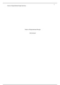 week 6 final indivd.docx    Future of Organizational Design  PSYCH/629    The Deric (2019) website describes organizational design as an essential factor that is determined by the performance of a certain organization. The theory of it is the foundation o