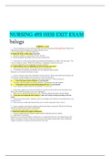 NURSING 493 HESI EXIT EXAM  || NURSING MISC