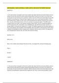 KNOWLEDGE CHECK MODULE 8 NURS 6501N ADVACED PATHOPHYSIOLOGY /  NURS 6501N ADVACED PATHOPHYSIOLOGY  KNOWLEDGE CHECK MODULE 8 : all cases (answered by expert tutor) Spring 2021.