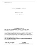 IT283  Unit 4.docx    Networking with TCP/IP Unit Assignment #4  Purdue University Global   IT283: Networking with TCP/IP    Unit Assignment #4 Part One:  1. In a short essay, explain the difference between the ICMPv4 and ICMPv6.  Both ICMPv4 and ICMPv6 s