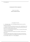 IT283  Unit 2.docx    Networking with TCP/IP Unit Assignment #2  Purdue University Global   IT283: Networking with TCP/IP    Unit Assignment #1 Part One:  1.     After Reading Chapter 3, write a brief paragraph outlining the function of each of the follow