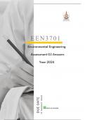 EEN3701 Assessment 03 Answers Year 2024