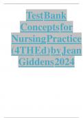 Test Bank Concepts for Nursing Practice (4TH Ed) by Jean Giddens 2024 