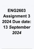 ENG2603 Assignment 3 2024 Due 13 September 2024 QUESTIONS AND ANSWERS.