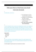 NSG 6420 Week 10 Final Exam 2020 - South University Savannah | NSG6420 Week 10 Final Exam 2020_Grade A