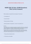 NURS 2207 GI Quiz. EXAM Questions With Correct Answers