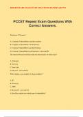 PCCET Repeat Exam Questions With Correct Answers.