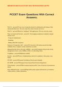 PCCET Exam Questions With Correct Answers.