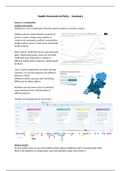 Summary Lectures Health Economics & Policy