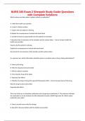 NURS 345 Exam 2 Sherpath Study Guide Questions with Complete Solutions 