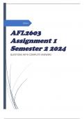 AFL2603 Assignment 1 Semester 2 2024