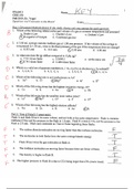 Exam and Answer Key